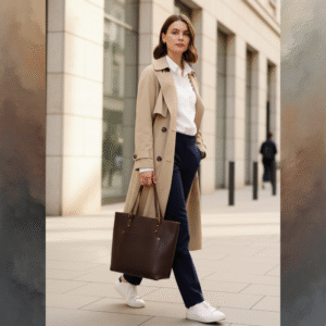 NACAVERE - Belluna Hakiki Deri Tote Bag